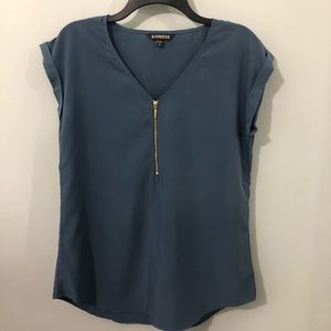 EXPRESS | Zip-down front comfy and fabulous blouse